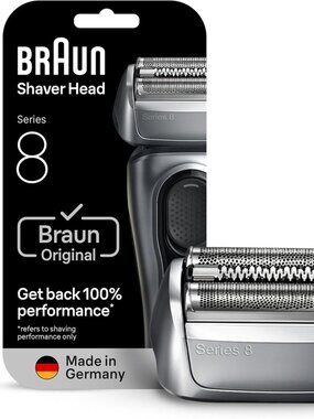 Braun Series 8 Men's Electric Shaver Head Replacement, 83M, Silver